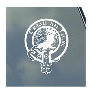 MacLAREN CLAN Crest vinyl sticker Truck Car Computer Scottish Tartan