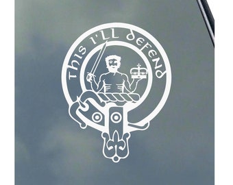 MacFARLANE CLAN CREST vinyl sticker Truck Car Computer Scottish Tartan