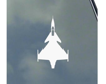 JAS-39A Gripen Pilot Top View Vinyl Sticker Decal by KLO Graphics Griffin Air Force Veteran Service