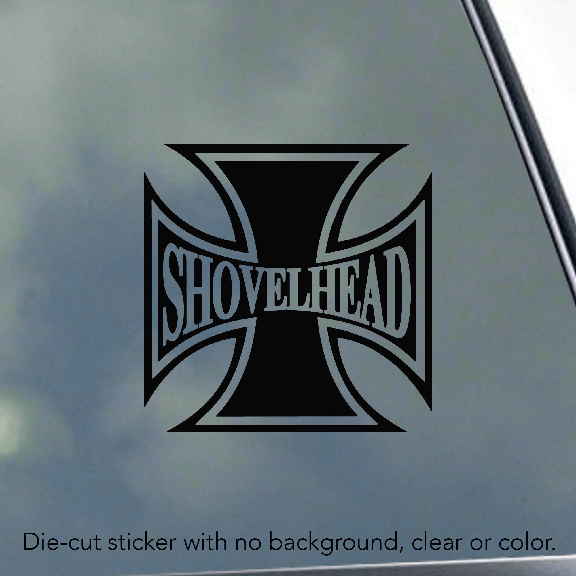 SHOVELHEAD IRON CROSS Vinyl Sticker Decal for Harley Fans Motorcycle Club  Love - Etsy, image size:2000x2000