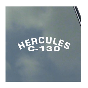 C-130 Hercules Pilot Text Vinyl Sticker Decal Air Force Military Transport Crew