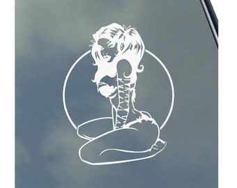 Cave Girl Vinyl Sticker Decal S&M Kinky Love Master Submissive Safe Word