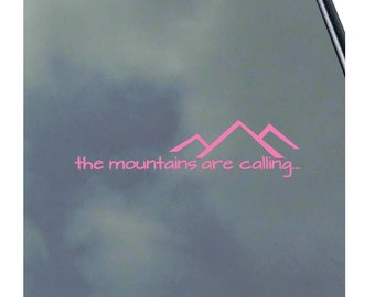Autocollant Vinyle Déco 'Les Montagnes Appellent' - Haute Qualité, Imperméable Et Amovible - Origine Colorado