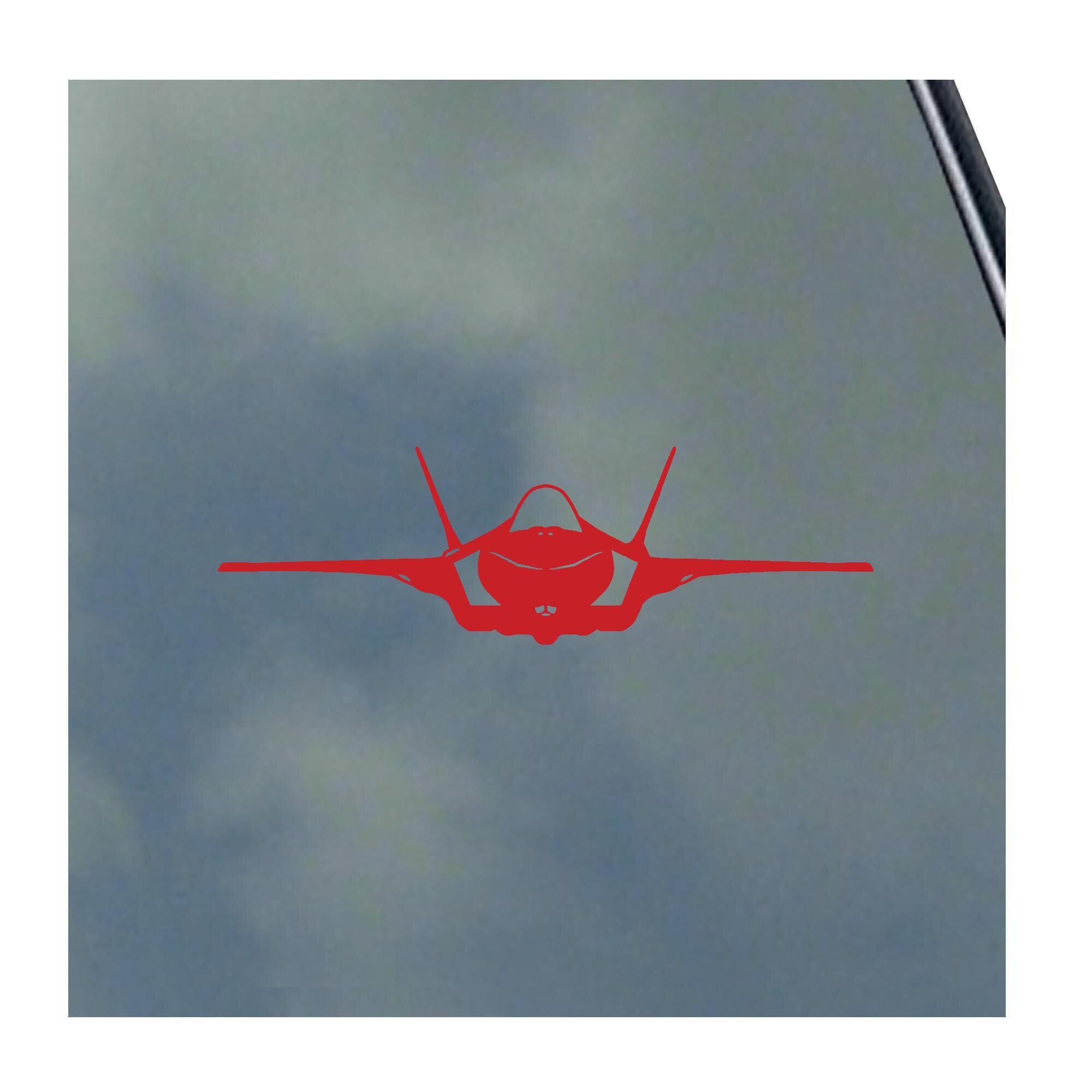 F-35A LIGHTNING II Pilot Front View Detailed Vinyl Sticker Decal