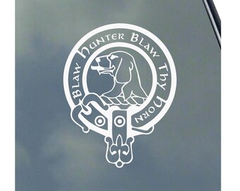 FORRESTER CLAN CREST vinyl sticker Truck Car Window Laptop Computer Scottish Tartan