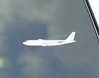 E-6B Mercury Pilot Side View Vinyl Sticker Decal E-6 E6 Navy Veteran Command and Communications 707-300 Looking Glass