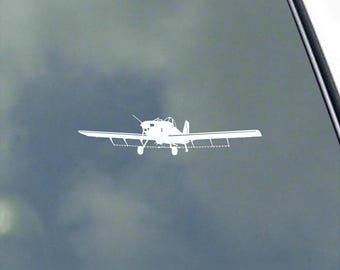 AT-502XP Pilot in Flight Vinyl Sticker Decal Agricultural Aircraft Monoplane 502 502A 502B