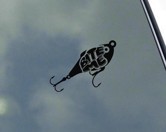 Fishing Hook Bait Lure Decal - Die-Cut Vinyl Sticker For Car Windows, Trucks & More
