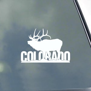 Colorado Elk Hunter Vinyl Sticker Hunting Sportsman Fishing Car Truck Windows
