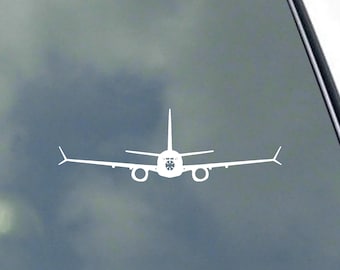 737 Next Generation with Scimitar Winglet Pilot Crew Front Vinyl Sticker Decal Commercial Aircraft 737-600 737-700 737-800 737-900 MAX