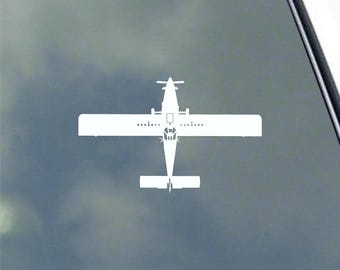 AT-502XP Pilot Top View Vinyl Sticker Decal Agricultural Aircraft Monoplane 502B 502A 502