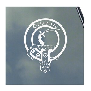 Autocollant en vinyle SCRYMGEOUR CLAN CREST pour camion, ordinateur, écossais