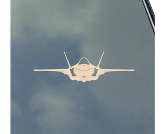 F-35A LIGHTNING II Pilot Front View Detailed Vinyl Sticker Decal