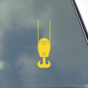 Crane Double Hook Vinyl Sticker Decal Operator Rigging Heavy ...