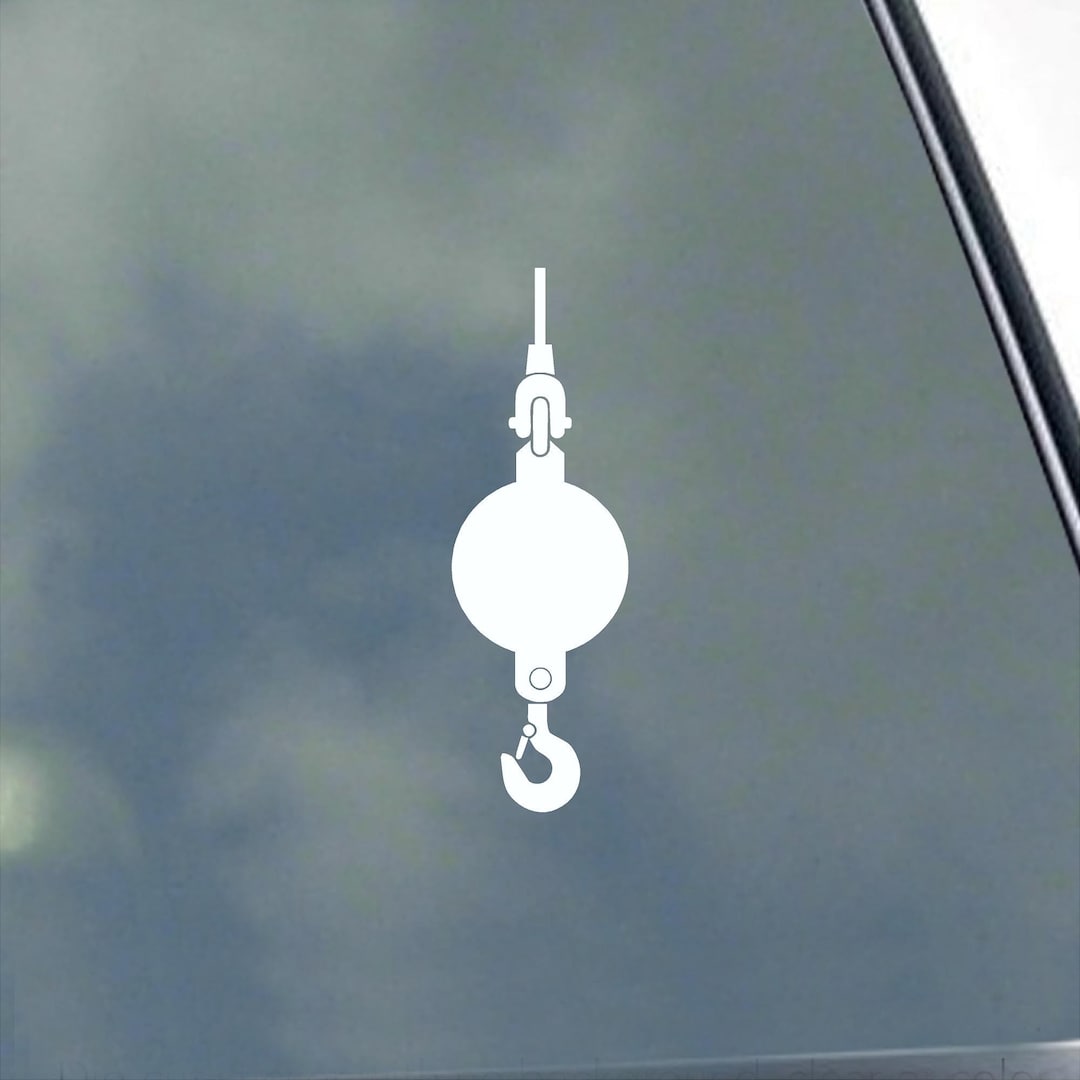 Crane Hook and Ball Vinyl Sticker Decal Operator Rigging Heavy ...