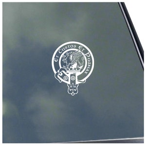MARJORIBANKS CLAN CREST vinyl sticker Truck Car Computer Scottish Tartan