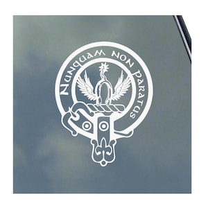 JOHNSTONE CLAN CREST vinyl sticker Truck Car Computer Scottish Johnston Caskieben