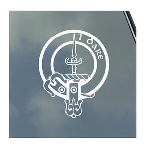 DALZIEL CLAN CREST vinyl sticker Truck Car Computer Scottish Drummann