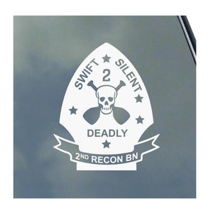 2nd RECON BATTALION vinyl sticker decal USMC Marines