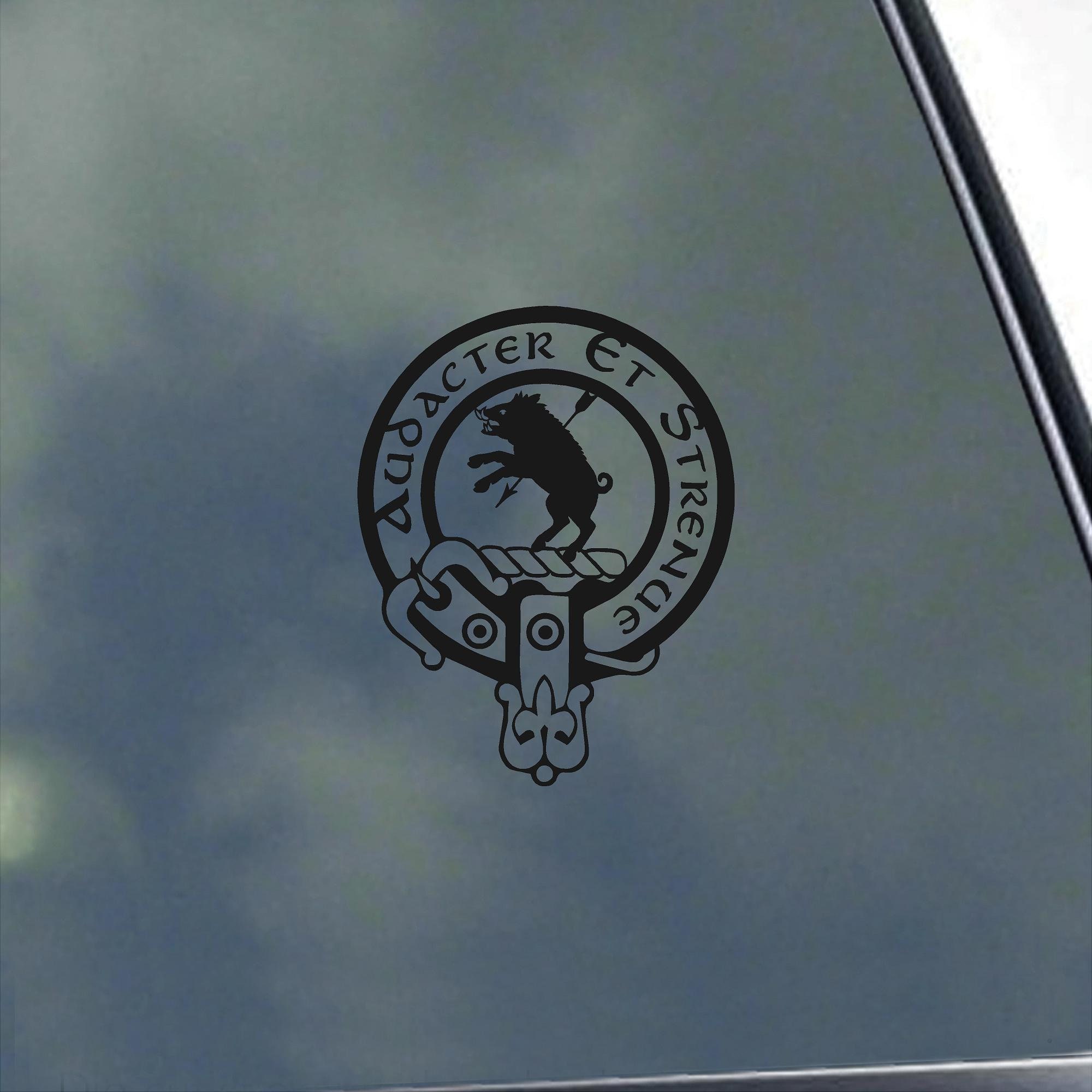 POLLOCK CLAN CREST Vinyl Sticker Decal Truck Car Computer Scottish ...