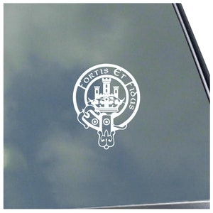 McLaughlin CLAN CREST vinyl sticker Truck Car Computer Irish Scottish Tartan