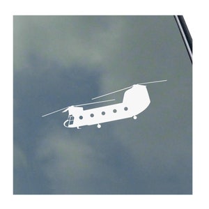 CH-47 Chinook Pilot Side View Vinyl Sticker Decal Army Veteran Vietnam Korean Afghanistan Iraq War