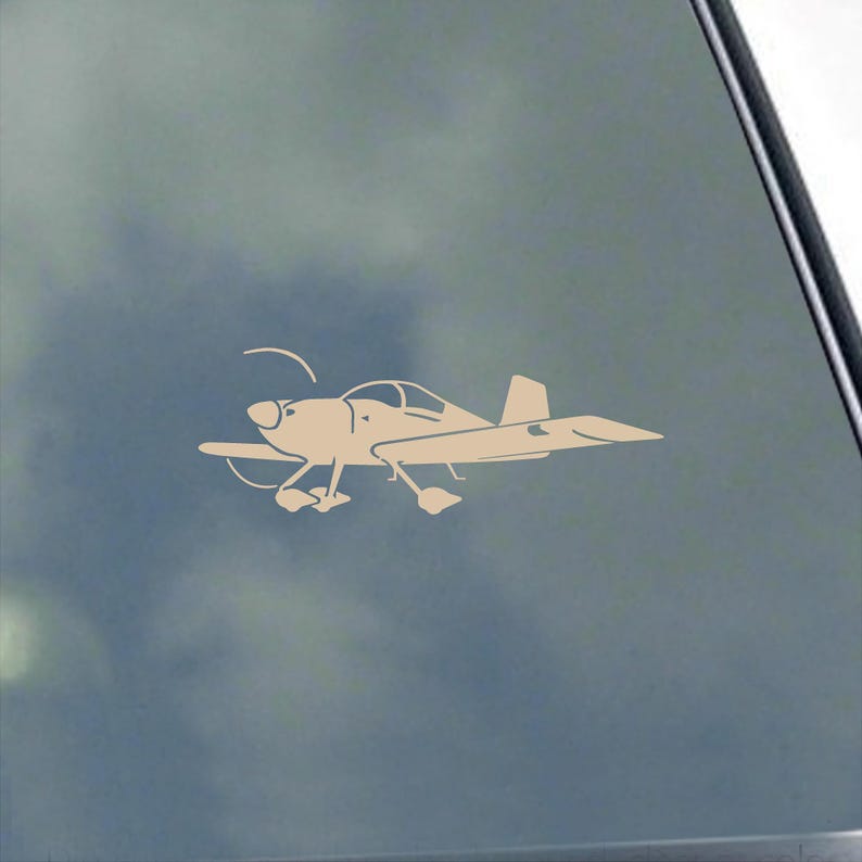 Aircraft Sticker RV-6A Pilot in Flight Vinyl Sticker Decal by KLO Graphics Builder Kit ...