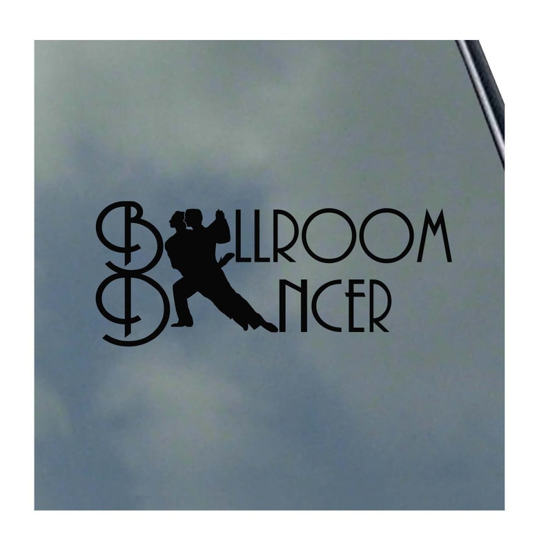 Ballroom Dancers Vinyl Sticker Decal Dancesport School Student Teacher ...