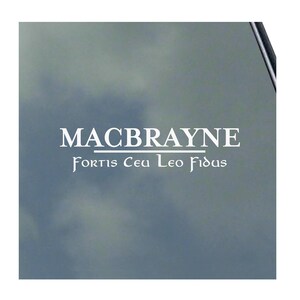 MACBRAYNE CLAN CREST Line vinyl sticker decal Truck Car Computer Scottish Celtic