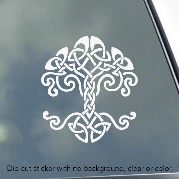 YGGDRASIL TRIBAL vinyl sticker decal Asatru Odin Thor Gods Pagan