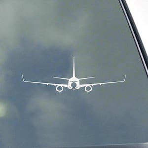 737 Next Generation with Winglets Pilot Crew Front Vinyl Sticker Decal Crew Commercial Aircraft Airline 737-600 737-700 737-800 737-900