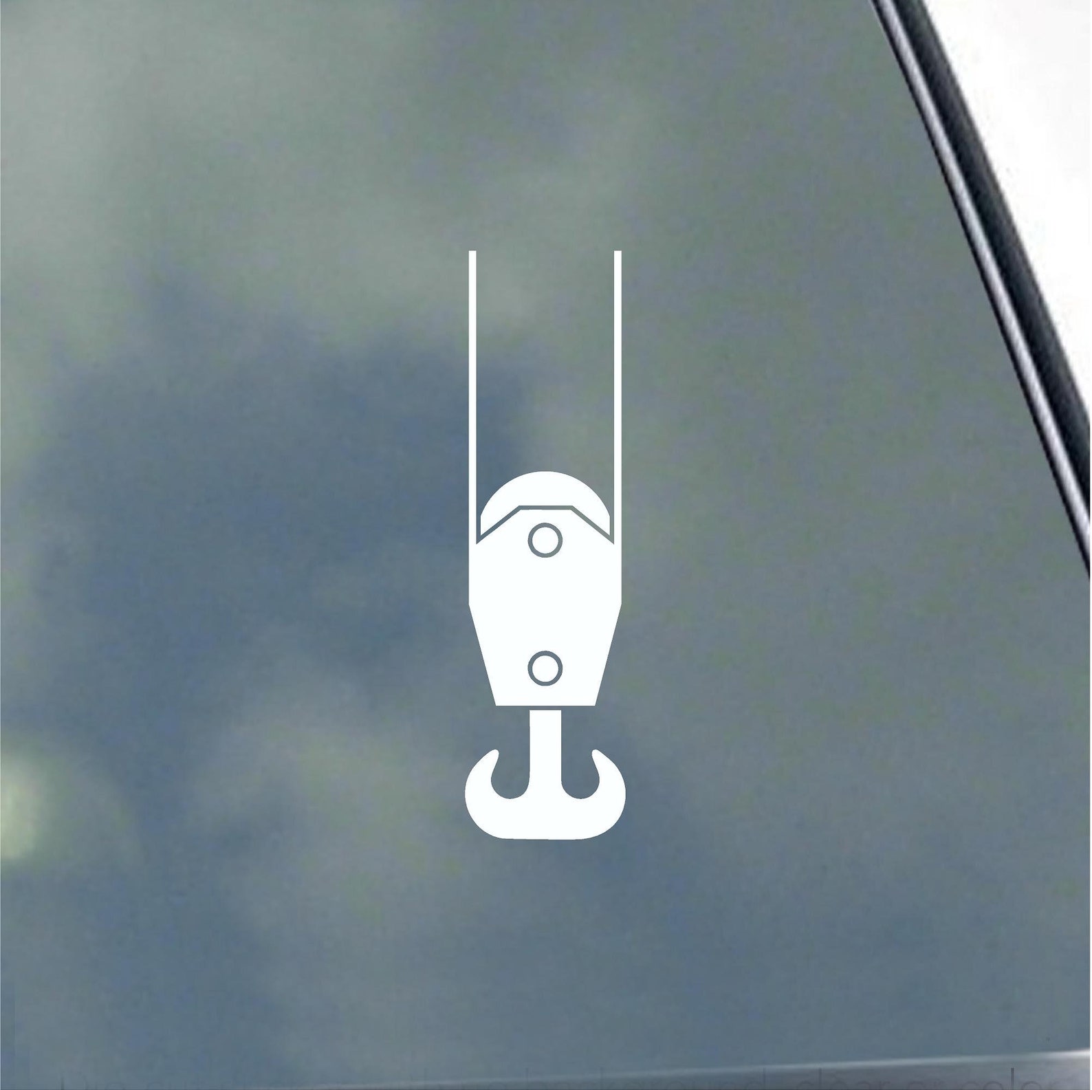 Crane Double Hook Vinyl Sticker Decal Operator Rigging Heavy ...