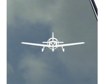 PA-28 Cherokee Pilot Front View Vinyl Sticker Decal by KLO Graphics Civil Aviation Trainer