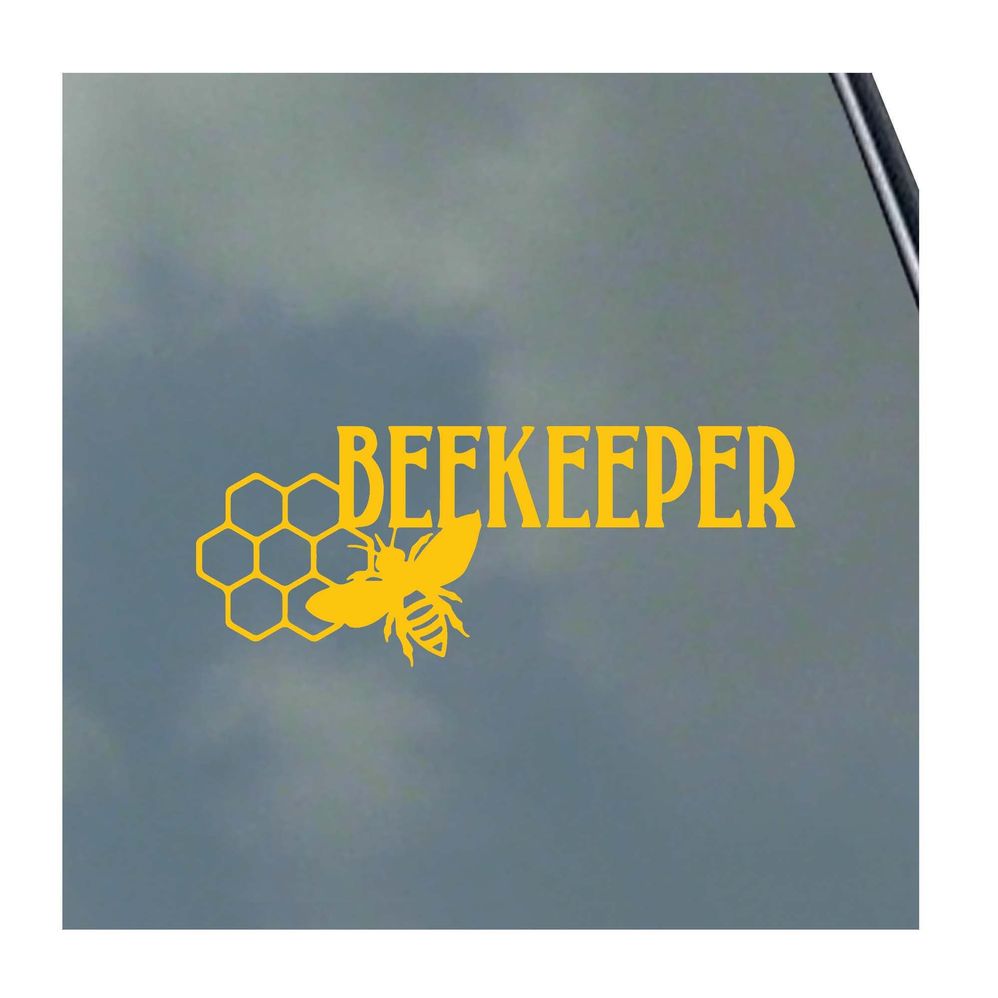 Beekeeper With Honeycomb Vinyl Sticker Decal Save the Bees Naturalist ...
