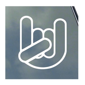 HEAVY METAL HAND Sticker / Decal Rock N Roll Classic Rock Alternative Death Thrash Grunge Black Speed