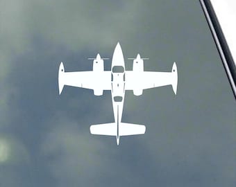 310 Pilot in Flight Vinyl Sticker Decal by KLO Graphics Trainer General Aviation Aircraft U3 U-3 U-3A Air Force Veteran