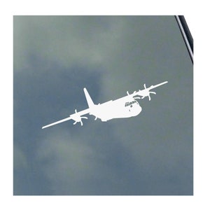 C-130J HERCULES Pilot in Flight Vinyl Sticker Decal Air Force Military Transport Crew