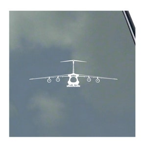 C-5 GALAXY Pilot FRONT with Landing Gear Vinyl Sticker Decal Air Force Transport Crew Veteran