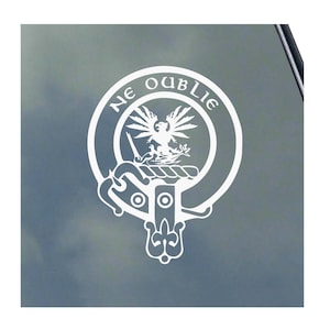 GRAHAM  Clan Vinyl Sticker / Decal Tartan Family Crest