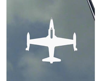 T-33 Pilot Top View Vinyl Sticker Decal Air Force Navy Vietnam Crew Veteran Jet Trainer
