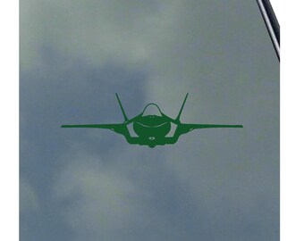 F-35A LIGHTNING II Pilot Front View Detailed Vinyl Sticker Decal