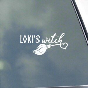 Loki&#39;s Witch Vinyl Sticker Decal Asatru Odin Thor Gods Pagan