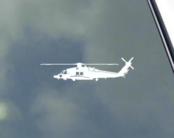 MH-60T Jayhawk Pilot Side View Vinyl Sticker Decal Crew MH-60 S-70 Coast Guard Veteran Border Patrol MH60