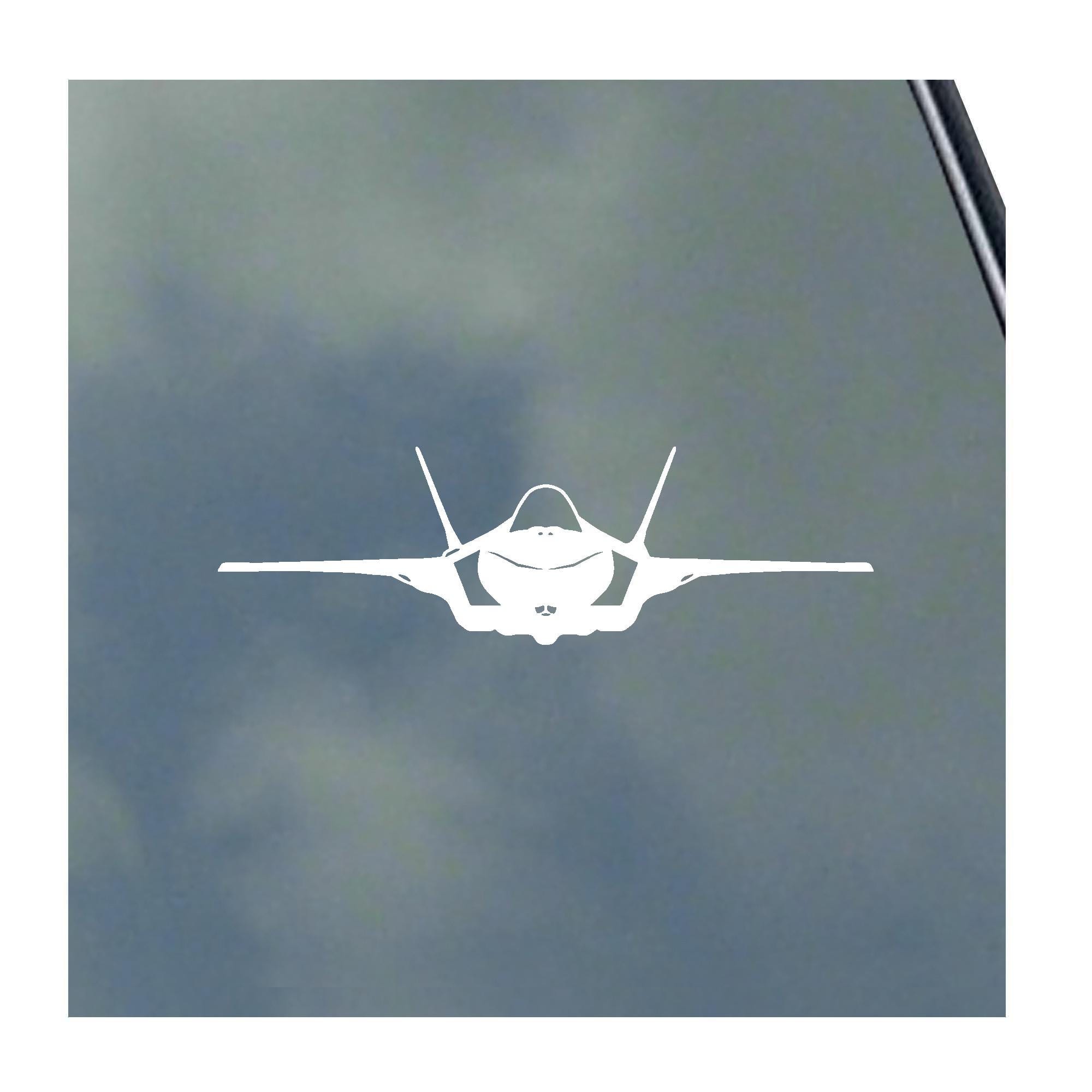 F-35A LIGHTNING II Pilot Front View Detailed Vinyl Sticker Decal