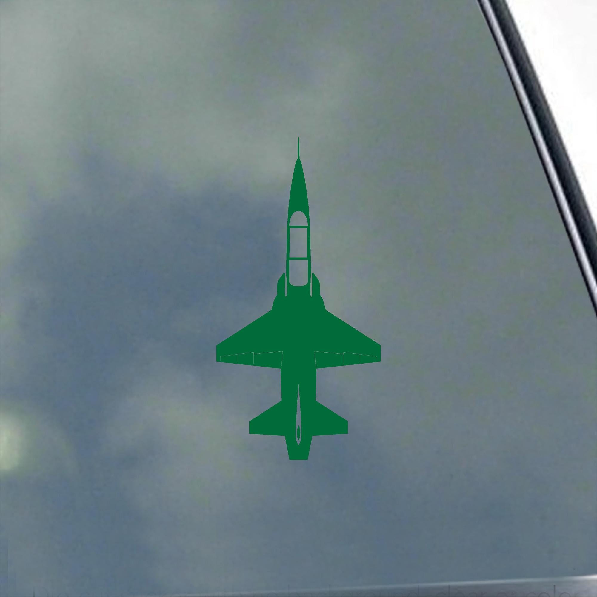 T-38 Talon Pilot Top View Vinyl Sticker - Air Force Navy Jet Trainer Decal