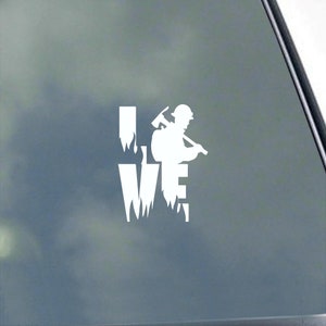 WILDLAND FIREFIGHTER LOVE Vinyl Sticker Decal Proud Fireman Wildfire Wildland Smoke Jumper