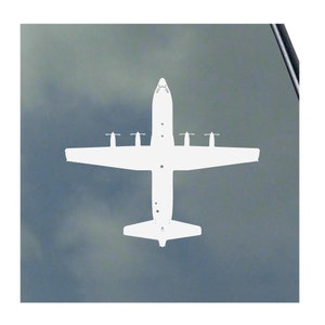 C-130 Hercules Pilot Top View Vinyl Sticker Decal Air Force Military Transport Crew