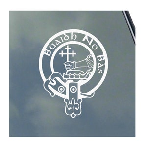 MacDOUGALL CLAN CREST vinyl sticker Truck Car Computer Scottish Tartan