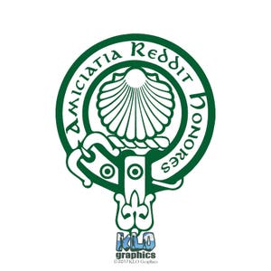 PRINGLE CLAN CREST vinyl sticker decal Truck Car Computer Scottish