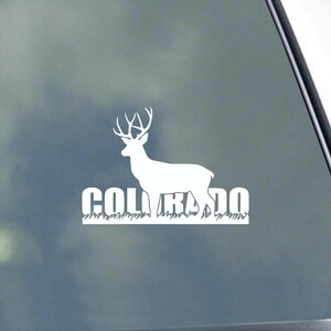 Colorado Deer Hunter Vinyl Sticker Hunting Sportsman Fishing Car Truck Windows